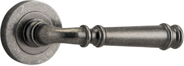 Distressed Nickel / Lever Set Only