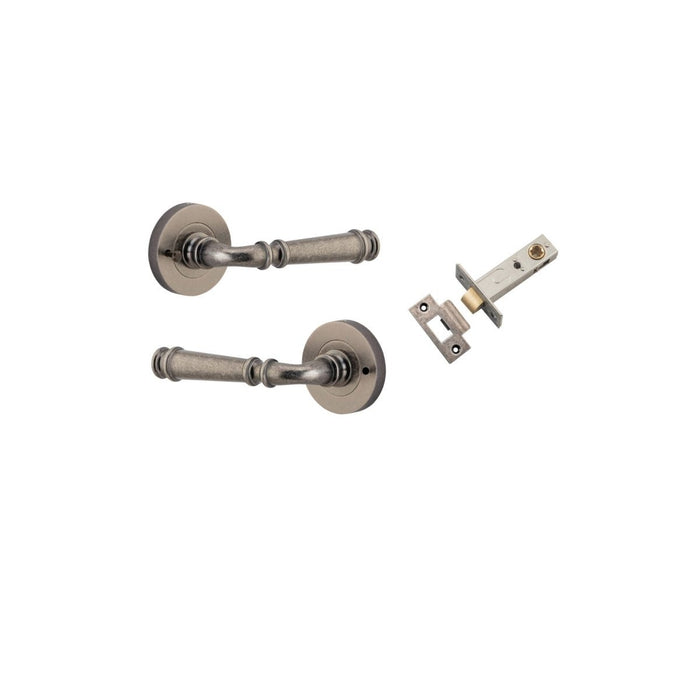 Distressed Nickel / Inbuilt Privacy Set (Latch Included)