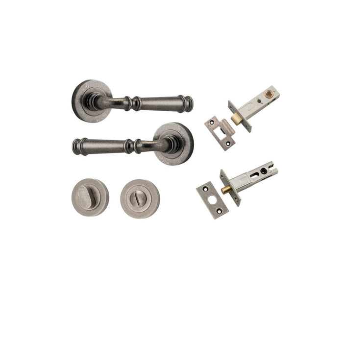 Distressed Nickel / Privacy Set (Latch & Bolt Included)
