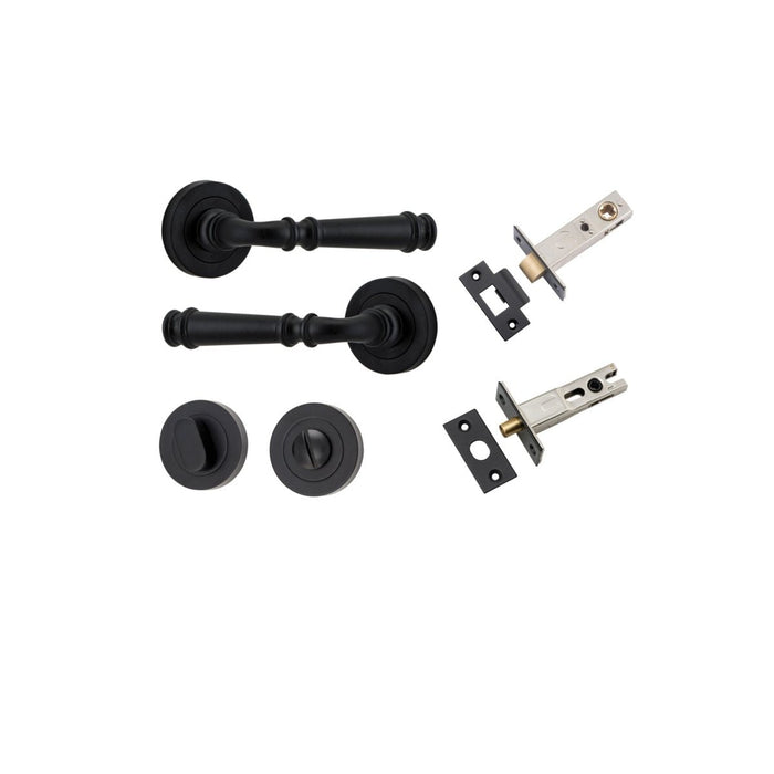 Matt Black / Privacy Set (Latch & Bolt Included)