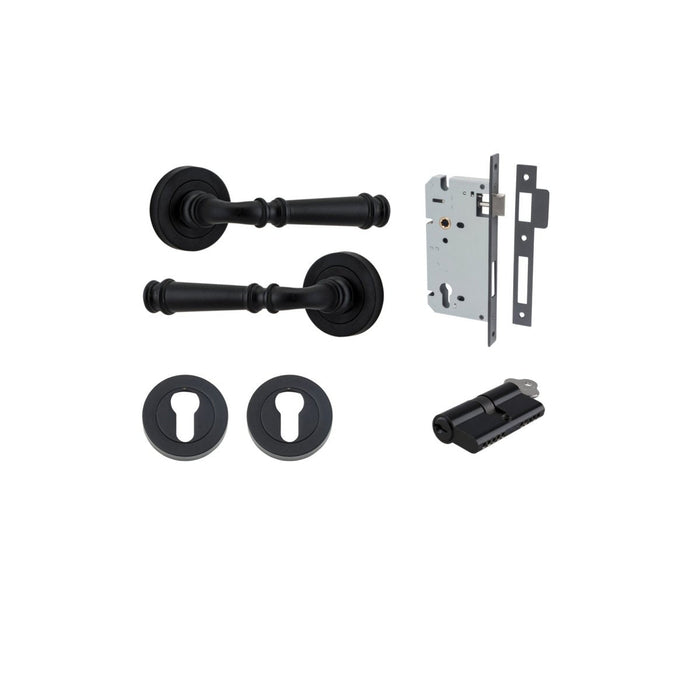 Matt Black / Key/Key Entrance Kit (Lock & Key Cylinder Included)