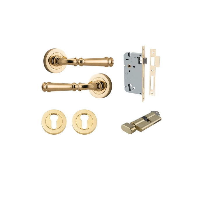 Polished Brass / Key/Turn Entrance Kit (Lock & Key Cylinder Included)
