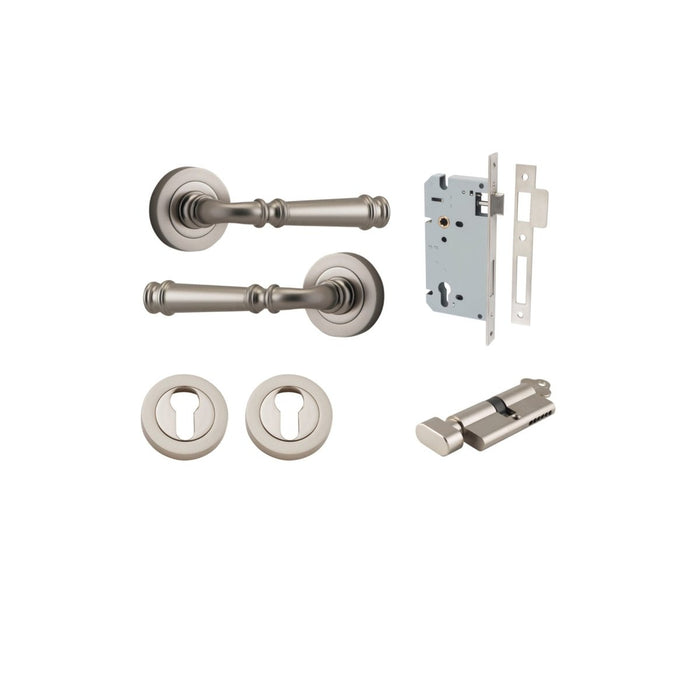 Satin Nickel / Key/Turn Entrance Kit (Lock & Key Cylinder Included)
