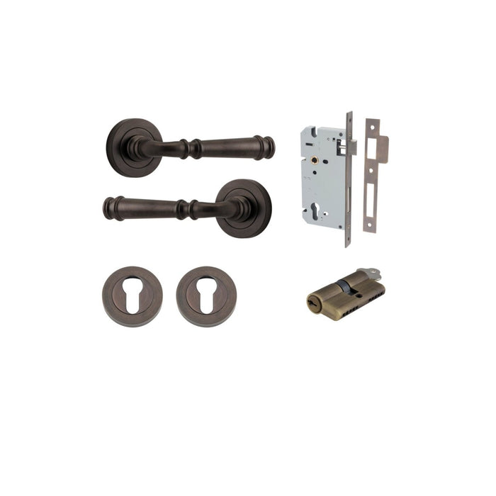 Signature Brass / Key/Key Entrance Kit (Lock & Key Cylinder Included)