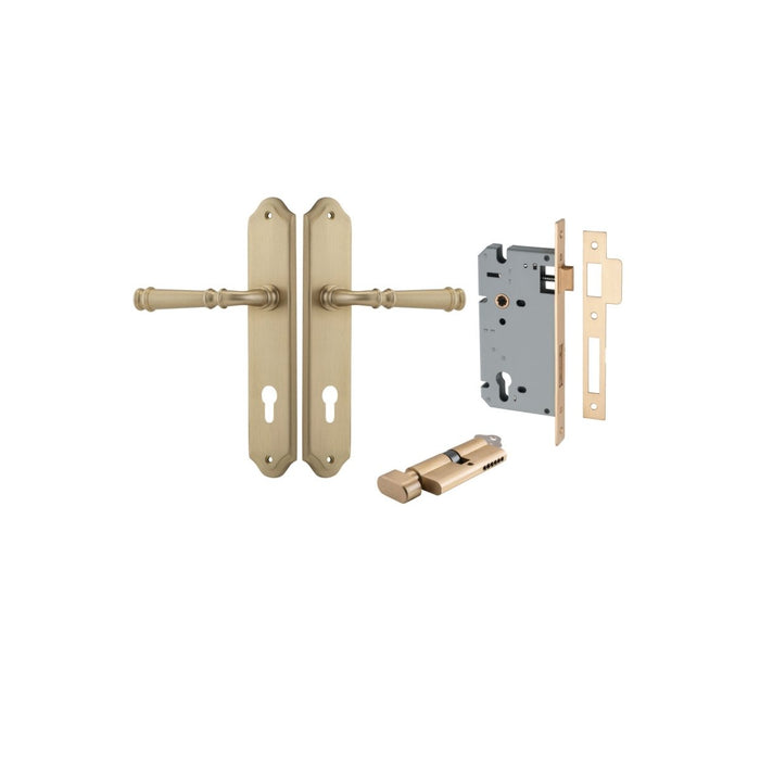 Brushed Brass / Key/Turn Entrance Kit (Lock & Key Cylinder Included)