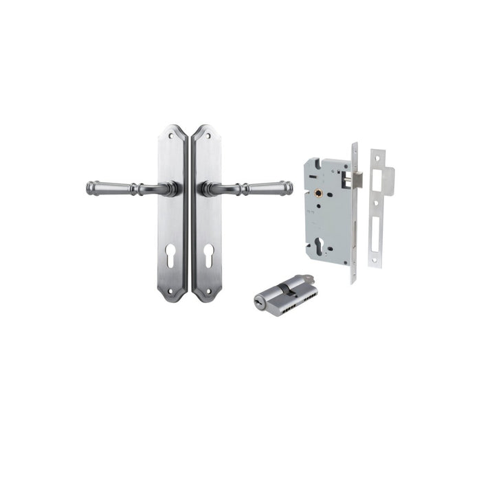 Brushed Chrome / Key/Key Entrance Kit (Lock & Key Cylinder Included)