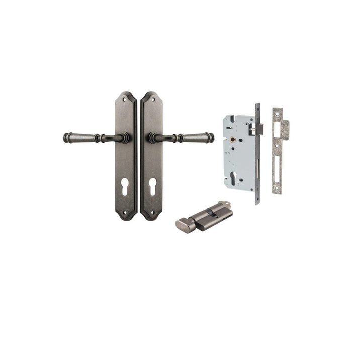 Distressed Nickel / Key/Turn Entrance Kit (Lock & Key Cylinder Included)