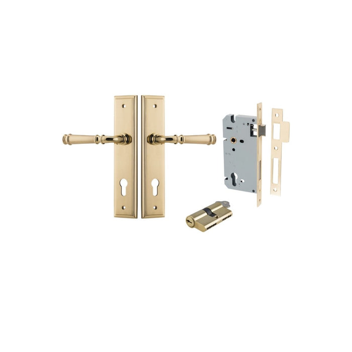 Polished Brass / Key/Key Entrance Set (Lock & Key Cylinder Included)
