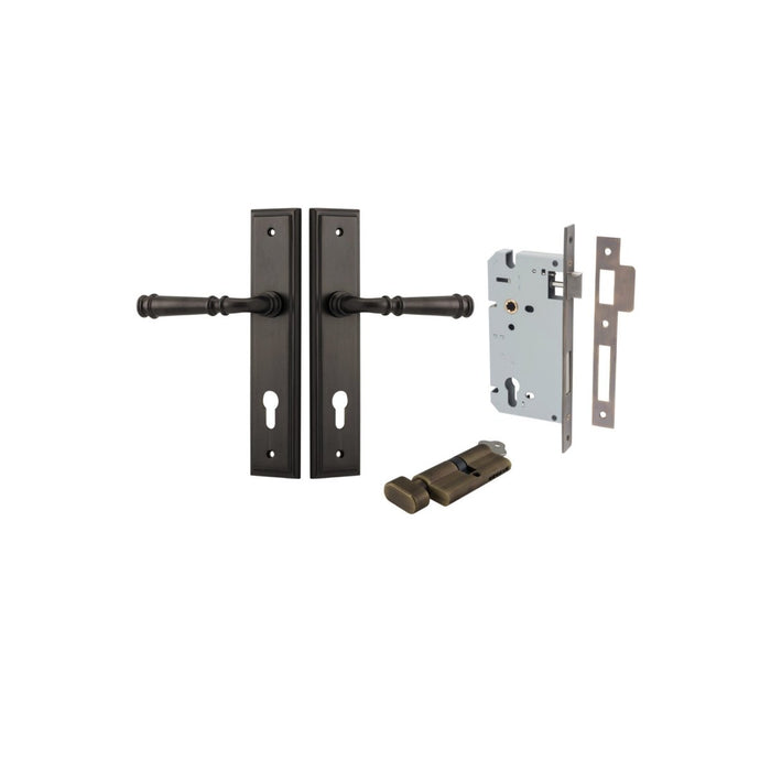 Signature Brass / Key/Turn Entrance Set (Lock & Key Cylinder Included)
