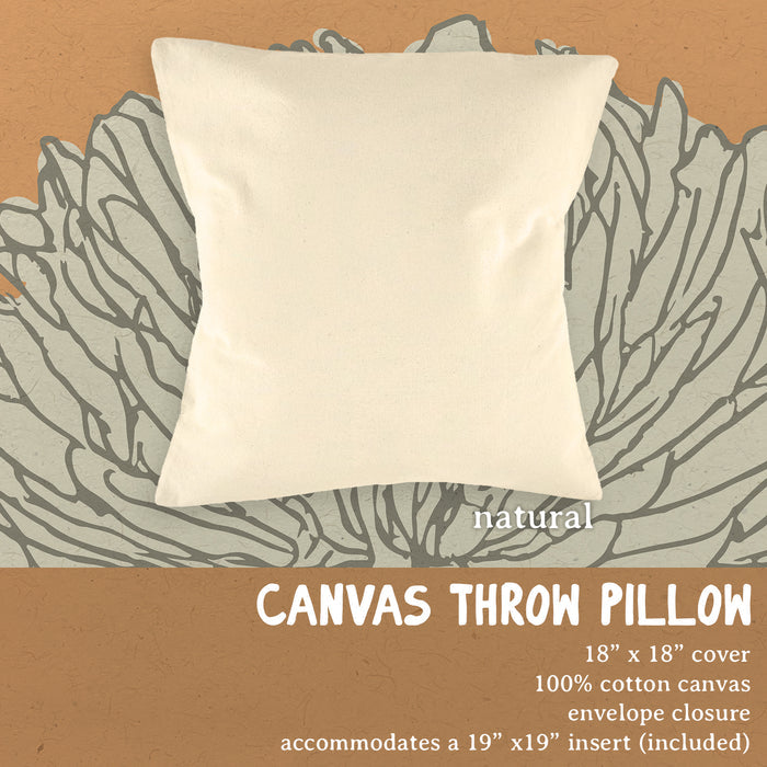 Vine Tomatoes - Summer Square Canvas Pillow
