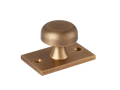Washwood Cabinet Knob with Backplate By Armac Martin
