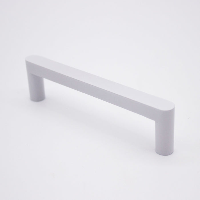 White Straight Profile Cabinet Pull - Clio - Manovella