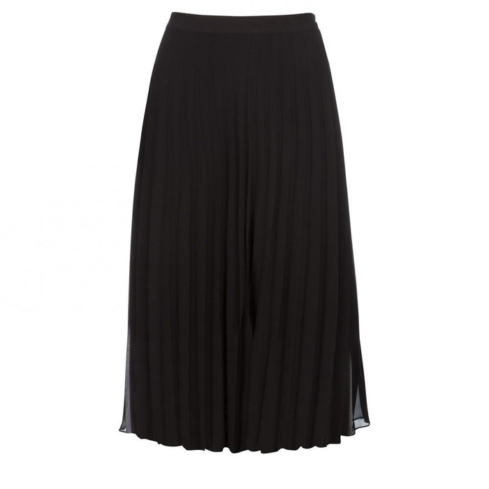 Woven Plisse Skirt with Jersey Lining