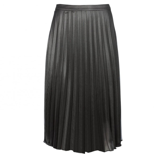 Woven Plisse Skirt with Jersey Lining