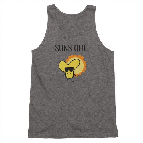 'Y SUNS OUT' Cotton Tank Top