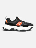 Zapatillas Mujer Kappa Banda Raesa Negro Naranja