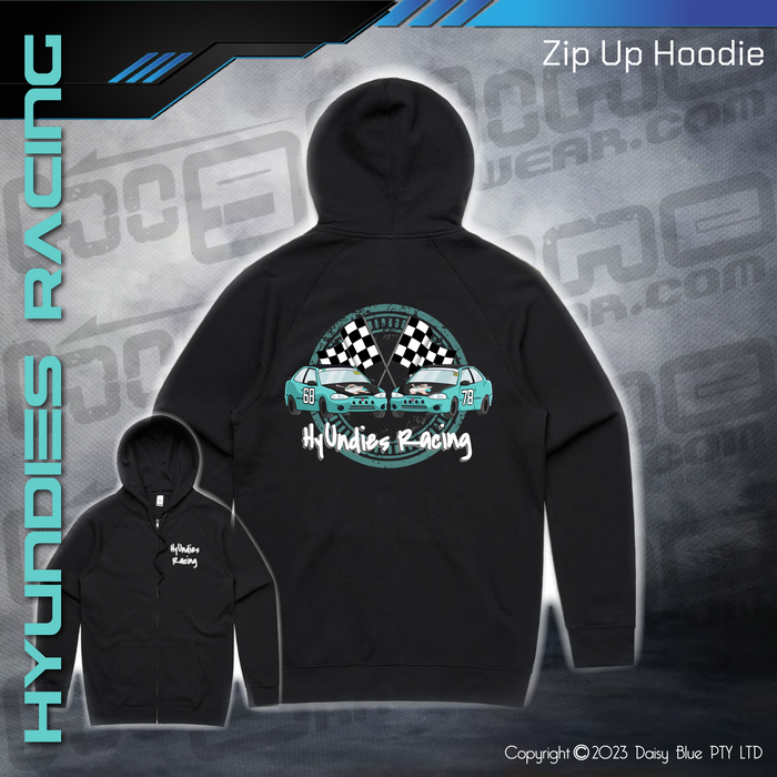 Zip Up Hoodie -  Hyundies Racing