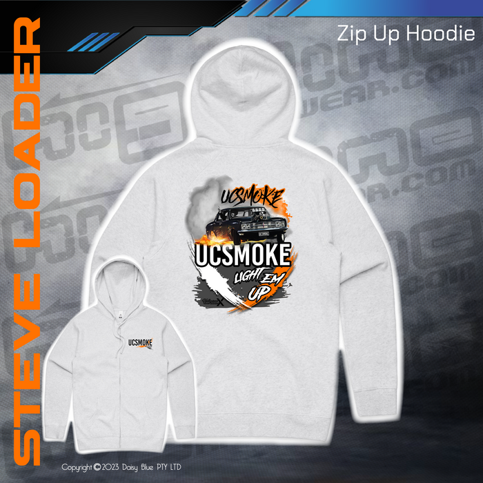 Zip Up Hoodie - UCSmoke Light Em up